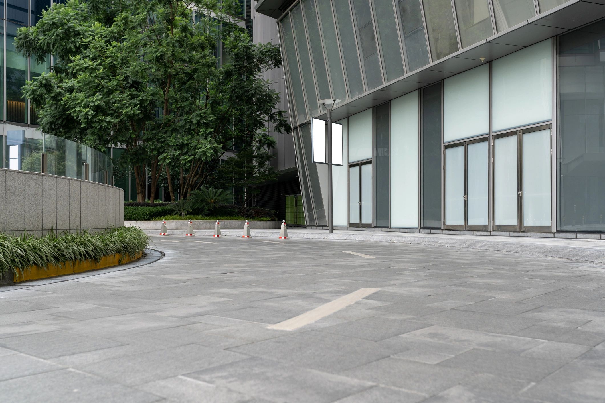 Modern commercial building representing KBFS service areas